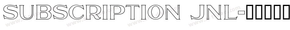 subscription jnl字体转换
